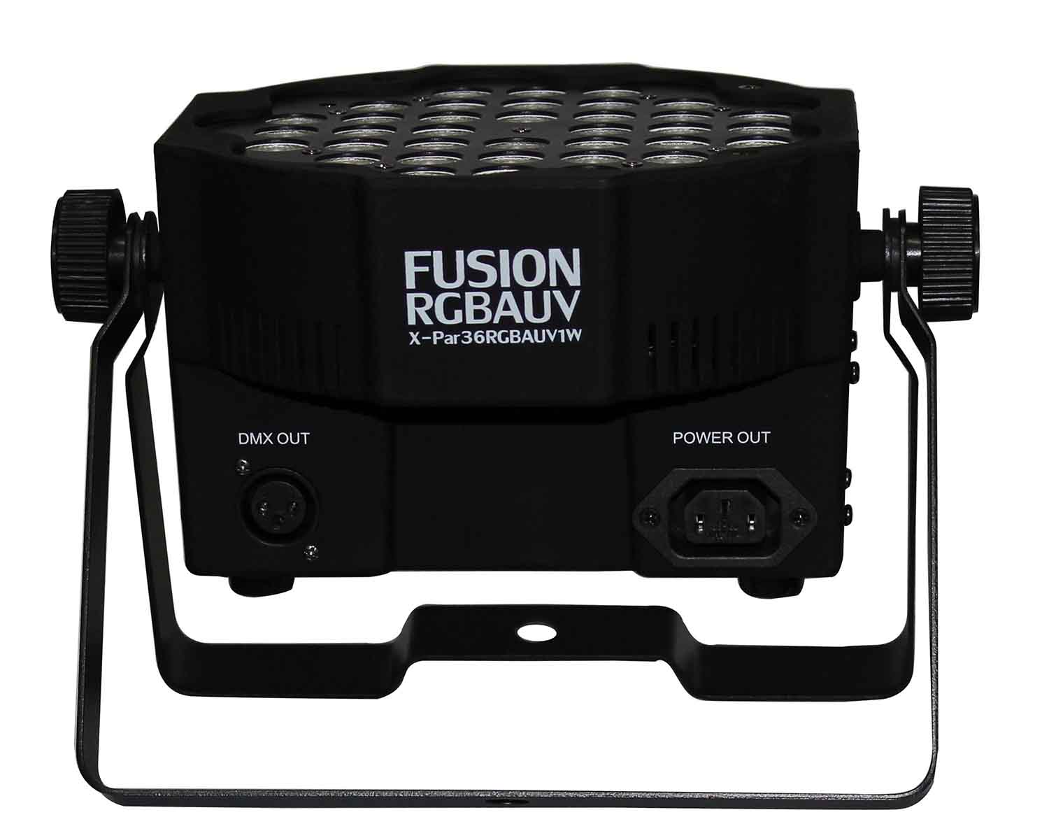 ProX X-PAR36RGBAUV-1W IRC, Fusion RGBA UV Par 36x 1W LED Slim Par fixture Black Housing - Hollywood DJ