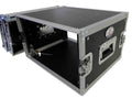 ProX X-8UE, 8U Deluxe Effects Rack Case 14 In Deep Rail to Rail - Hollywood DJ
