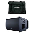QSC LA112, 12" Powered Line Array Loudspeaker Package with Transport Tote QSC