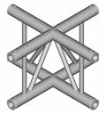Global Truss IB-4072-V, Vertical Four Way Cross Junction for F32 I-Beam Truss System - 1.64 ft - Hollywood DJ