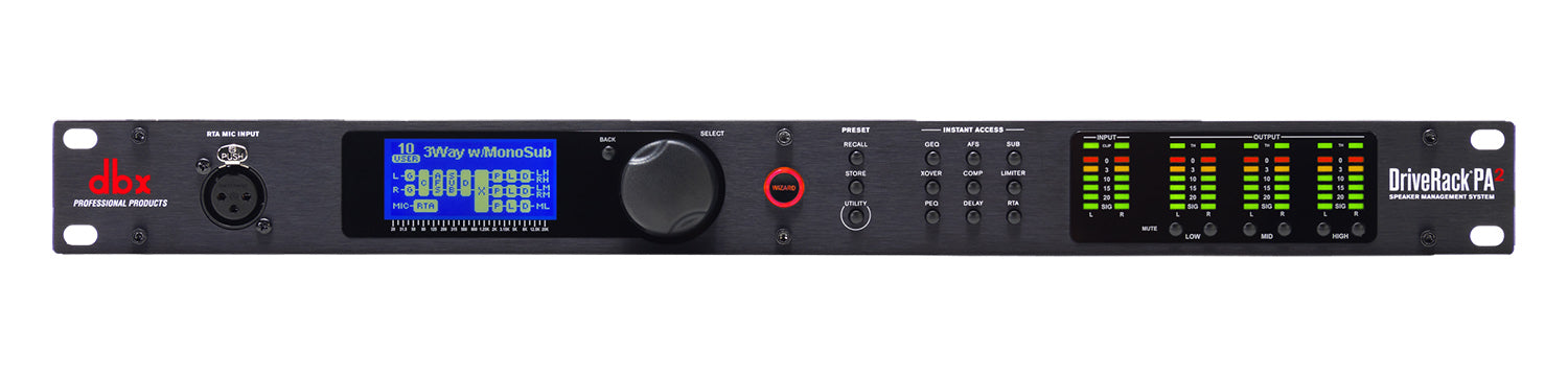 DBX PA2-V-TW DriveRack Complete Loudspeaker Management System - Hollywood DJ