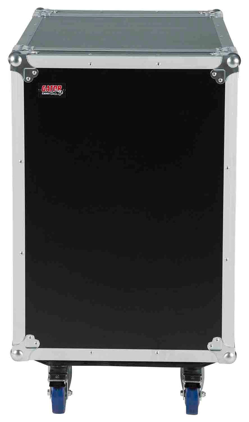 Gator Cases G-TOUR16UCA-24D, 16U Audio Road Rack Case with Casters - 24″ Deep - Hollywood DJ