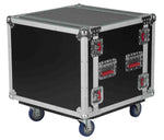 Gator Cases G-TOUR SHK8 CAS, 8U Shock Road Rack Case with Casters - Hollywood DJ