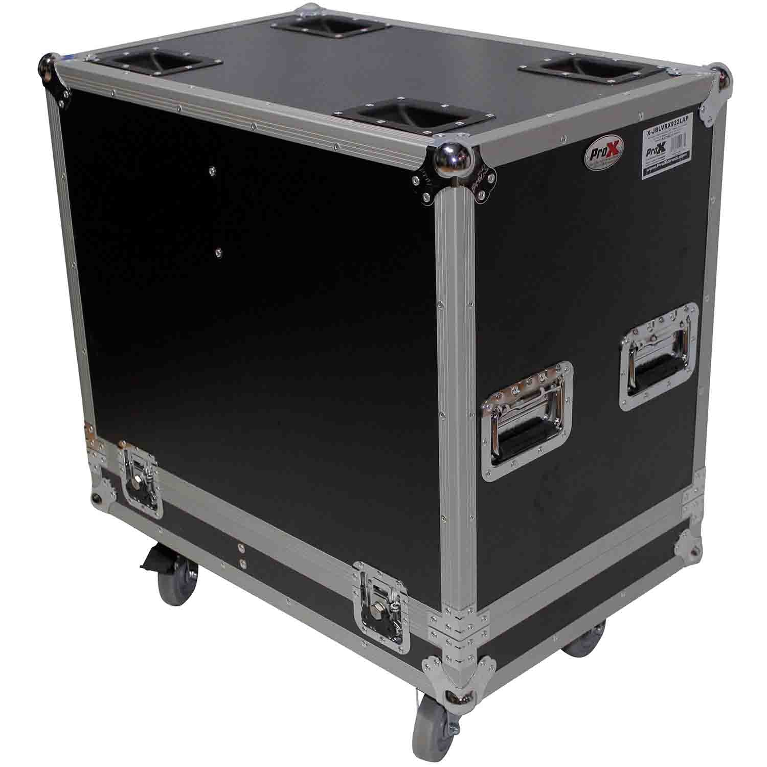 ProX X-TurboSound TBV-123-AN Flight Case for 2 TurboSound TBV-123-AN Line Array Speakers with 4-inch Casters - Hollywood DJ