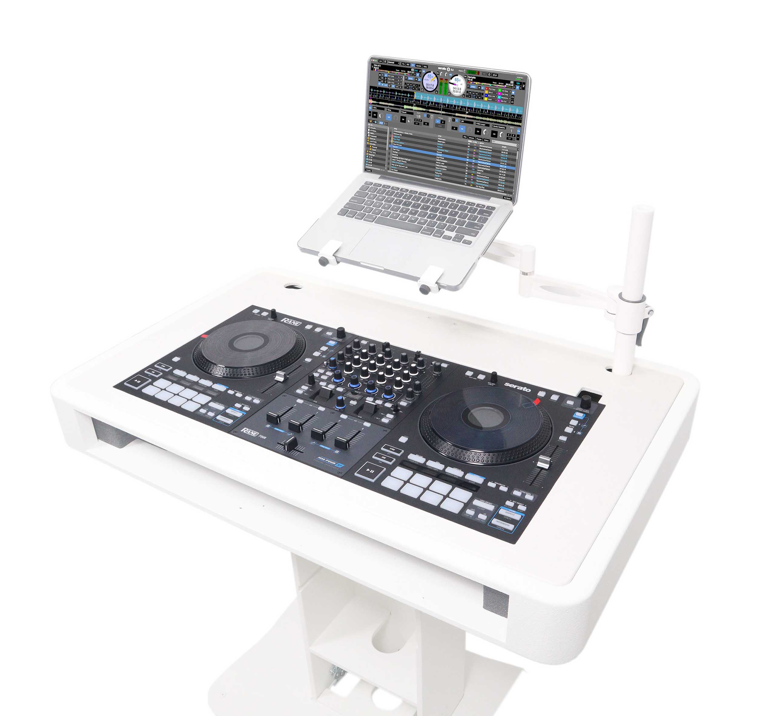 ProX XZF-RANEFOURW PLATE, Replacement for RANE Four Top Face Plate for Control Tower DJ Podium - White by ProX Cases