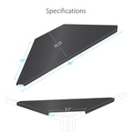 ProX XF-CSB X2, Set of 2 Aluminum Corner Shelves for DJ Facade - Black - Hollywood DJ