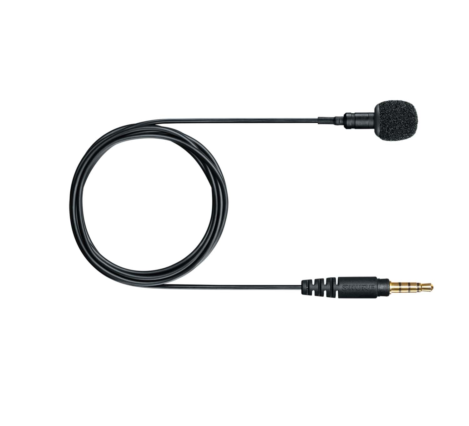 Shure MVL-3.5MM, Lavalier Microphone for Smartphone or Tablet - Hollywood DJ