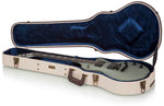 Gator Cases GW-JM LPS Deluxe Wood Case for Les Paul Style Guitars - Journeyman Burlap Exterior - Hollywood DJ
