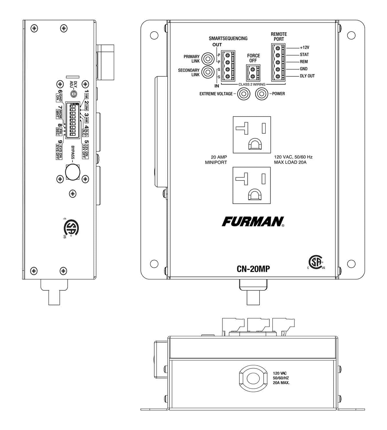 Furman CN-20MP Remote Duplex Power Sequencer - Hollywood DJ