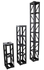 ProX XT-BT1208 BLK, 3mm Wall BoltX Black Bolted 12 Inch Professional Box Truss Segment - 8 Feet - Hollywood DJ