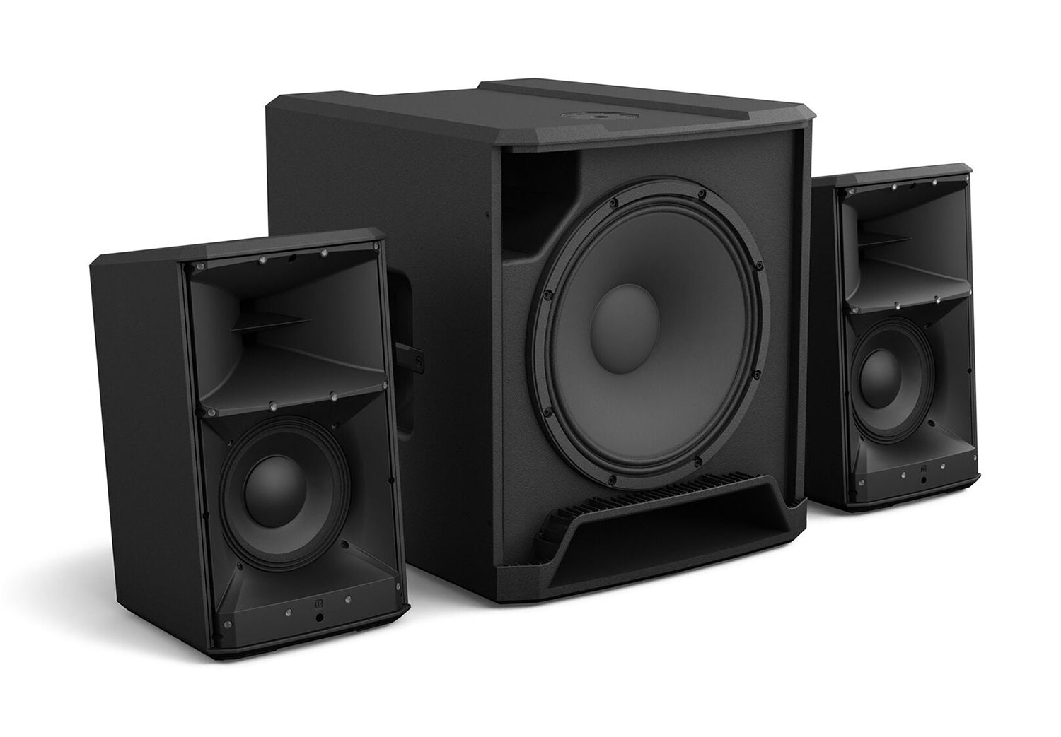 LD Systems DAVE 15 G4X Compact 2.1 Powered PA System with Bluetooth and Mixer - 1000W RMS - Hollywood DJ