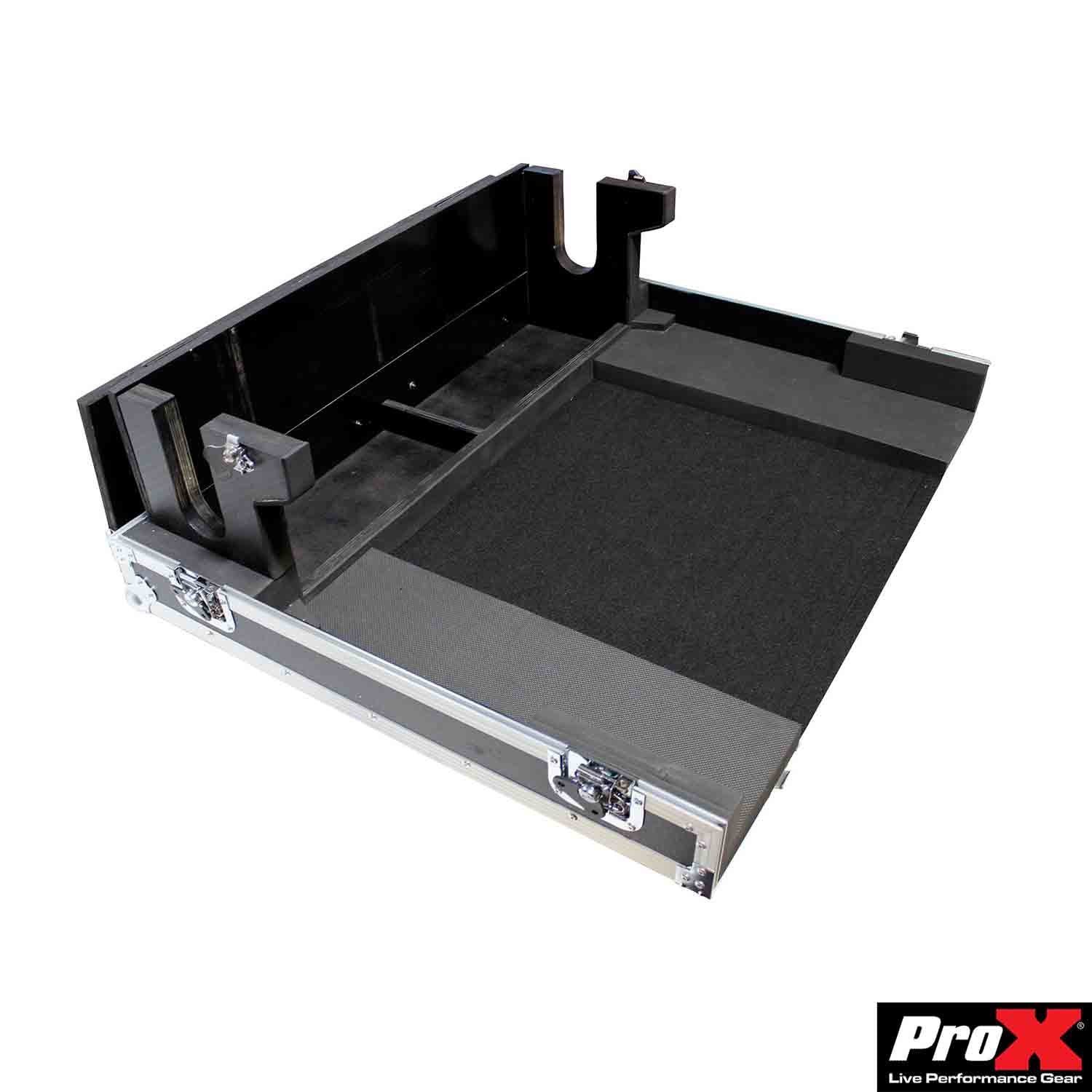 ProX XS-AHGLD80DHW DJ Road Case For Allen and Heath GLD-80 Mixing Board With Doghouse and Wheels - Hollywood DJ