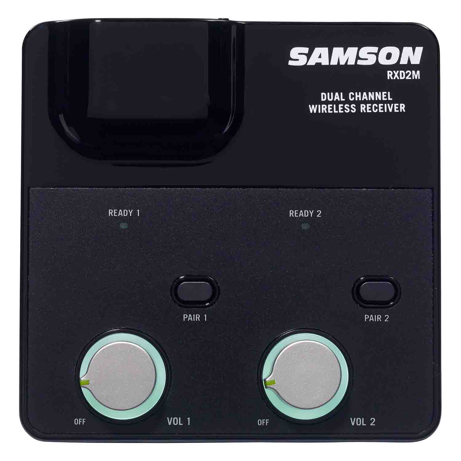 Samson SWXPD2MPR Two-Person Digital Wireless Microphone System with Headset and Lavalier Mics - Hollywood DJ