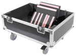 ProX X-RCF-HDL10AX2W Flight Case for 2x RCF HDL 10-A Line Array Speakers with 4-inch Wheels - Hollywood DJ