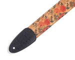 Levy's Leathers MX8-001 2-inch Cork Guitar Strap with Wildflower Print - Hollywood DJ