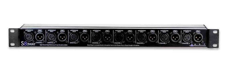 Art S8-3Way, 8-Channel Three-Way Microphone Splitter - Hollywood DJ