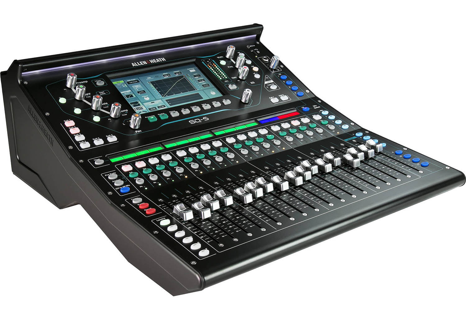 Allen & Heath AH-SQ-5, 48-Channel and 36-Bus Digital Mixer with 16+1 Motorized Faders ALLEN & HEATH