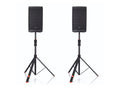 JBL Bags SPKSTGAPROSET Pro Gas Lift Speaker Stand Set and Bag - Hollywood DJ