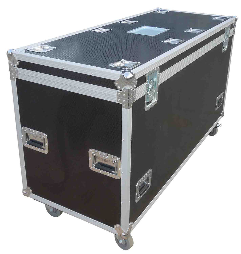 ProX XS-UTL246036W Heavy-Duty Truck Pack Utility Flight Case W-Divider, Tray Kit and 4" Casters - 24"X60"X36" - Hollywood DJ