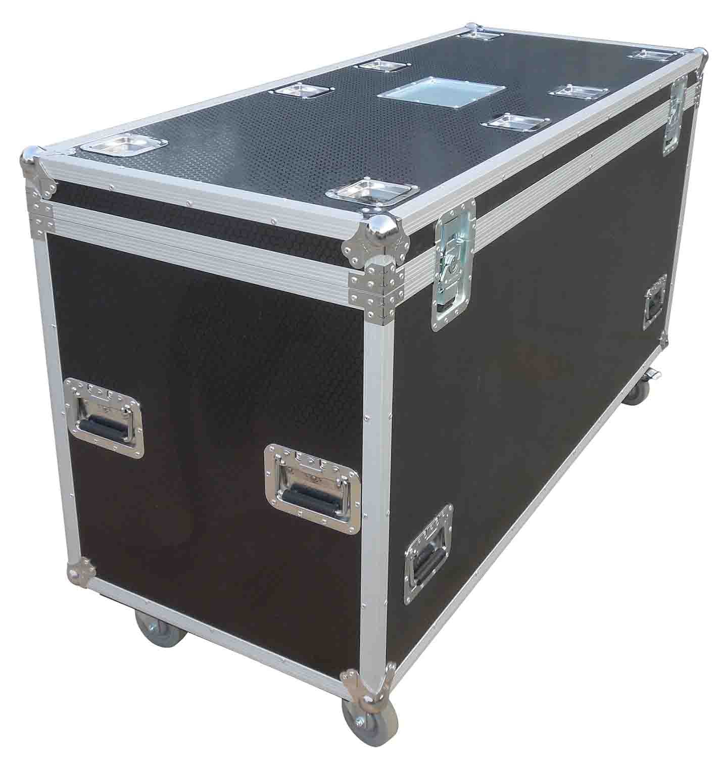 ProX XS-UTL246036W Heavy-Duty Truck Pack Utility Flight Case W-Divider, Tray Kit and 4" Casters - 24"X60"X36" - Hollywood DJ