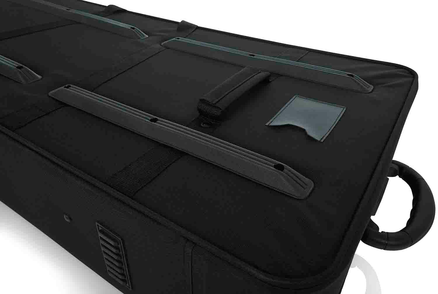 Gator Cases GK-49 Rigid EPS Foam Lightweight DJ Case for 49 Note Keyboards with Wheels - Hollywood DJ