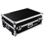 Odyssey FZGSPRIME4W2, Denon Prime 4 Flight Case with Patented Glide Laptop Platform and 2U Rack Space - Hollywood DJ