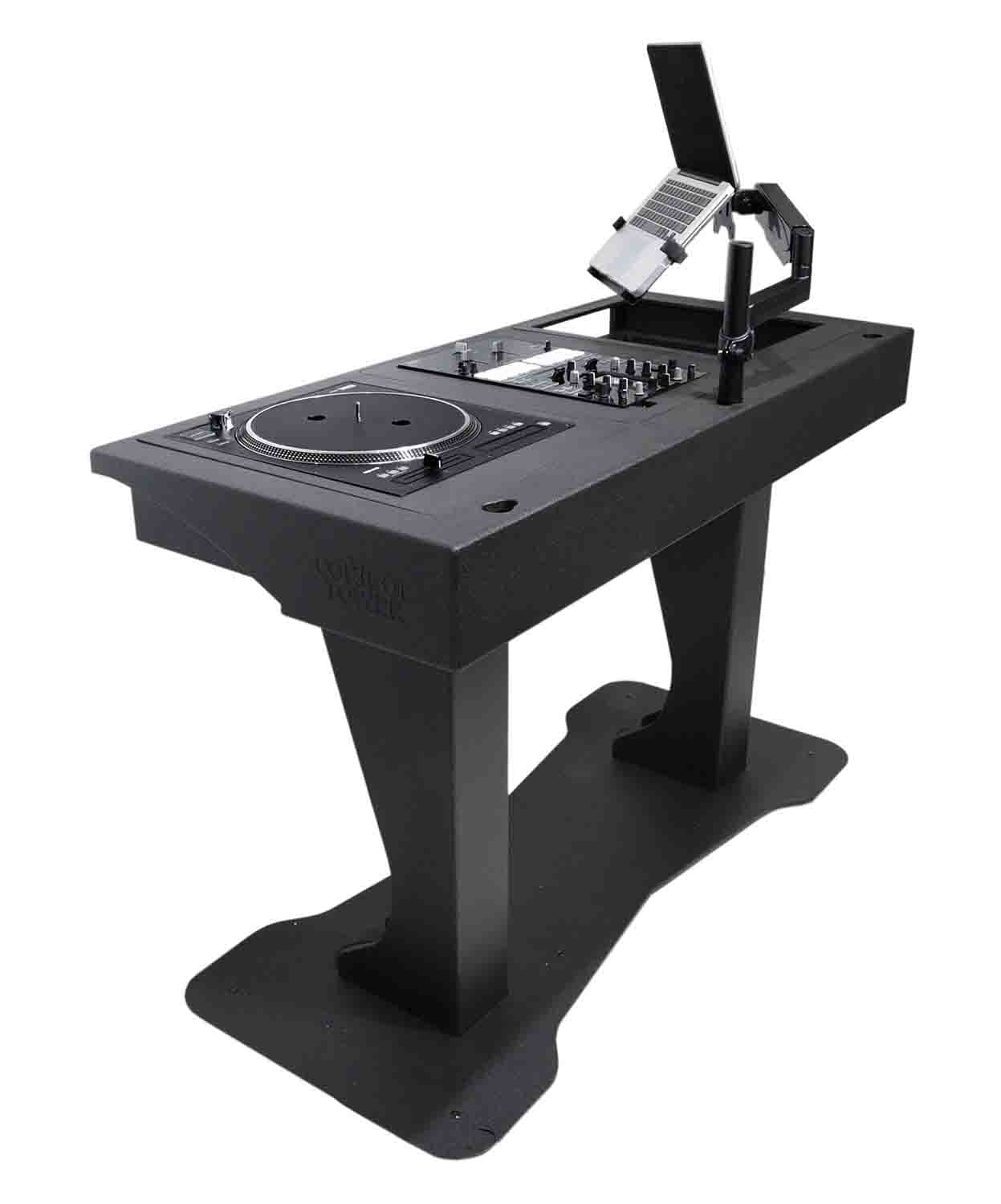 ProX XZF-DJTCDMBLCASE, DJ Booth for Two Pioneer CDJ-2000, Denon SC6000 CD Player and RANE Twelve Turntables - Hollywood DJ