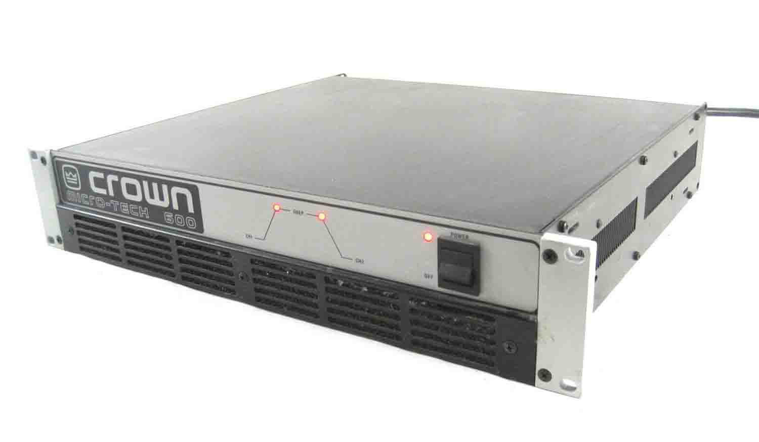Crown Micro-Tech 600 2 Channel PA Power Amplifier Professional Audio System - Hollywood DJ
