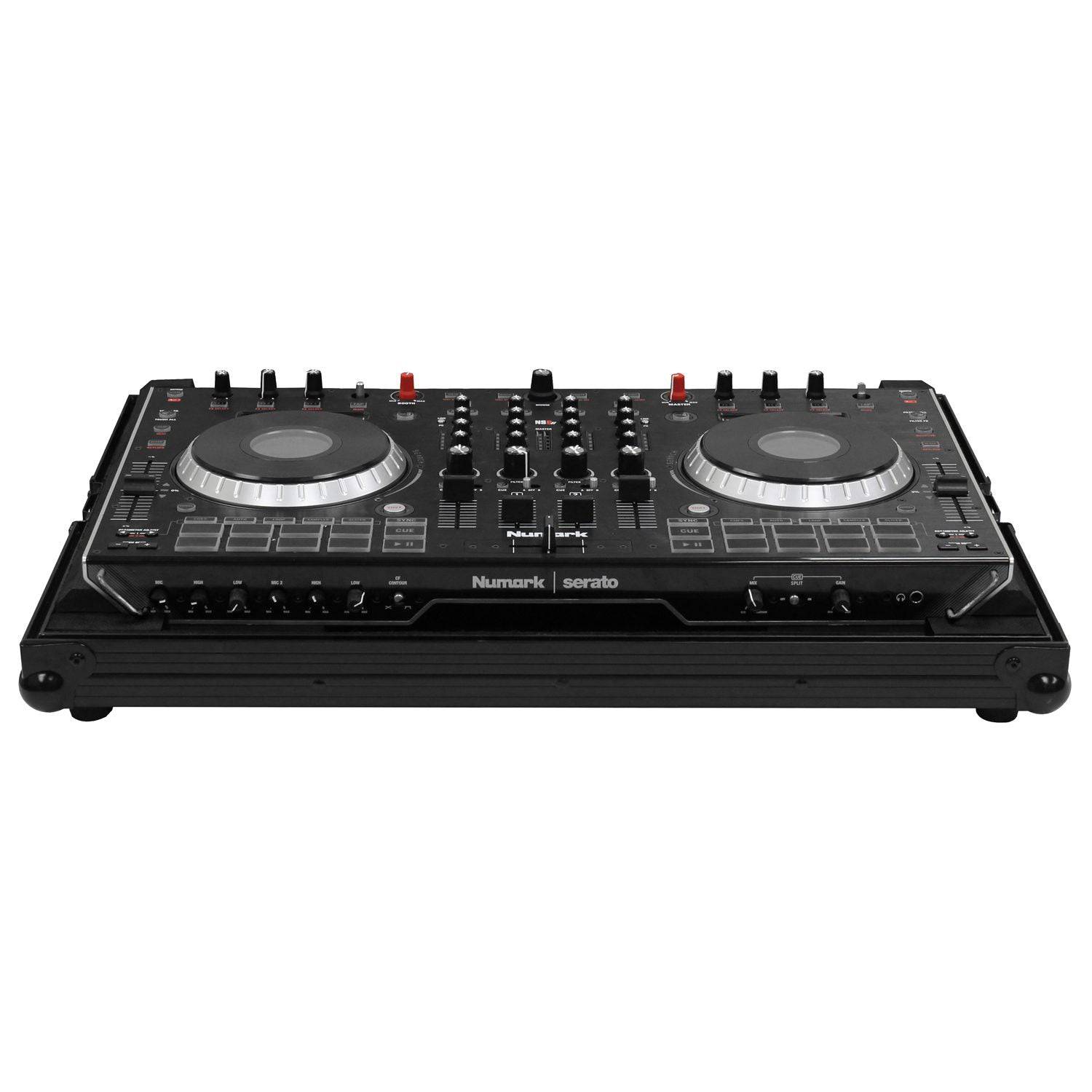 Odyssey FRNS6IIBL Low Profile Numark NS6II Case - Black - Hollywood DJ