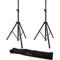 Gator Frameworks GFW-SPK-3000SET Set of 2 Deluxe Tripod Speaker Stands with Carry Bag - Hollywood DJ