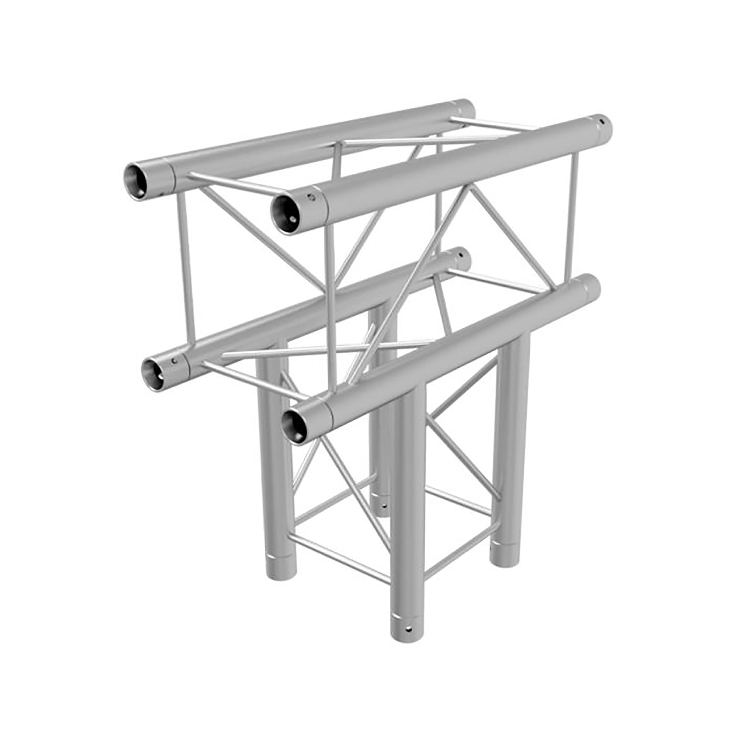 Global Truss SQ-F24-C35, Three Way T-Junction for F24 Square Truss System - 1.64 ft - Hollywood DJ