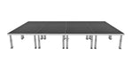 ProX XSU-8X16PKG, Stage One 8' x 16' Ft. Portable Stage Package - Includes 8x Units with Telescoping 16-22" Adjustable legs by ProX Cases