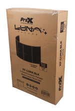 ProX XF-LUNA BLK, DJ Facade 5 Panel Curved with Black White Scrim Kit Black Hardware by ProX Cases
