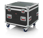 Gator Cases G-TOURTRK3030HS Truck Pack Trunk with Casters - 30″ X 30″ X 27″ - Hollywood DJ