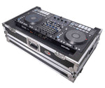 ProX XS-RANEFOURW ATA Flight Style Road Case for RANE Four DJ Controller with 1U Rack Space and Wheels - Hollywood DJ