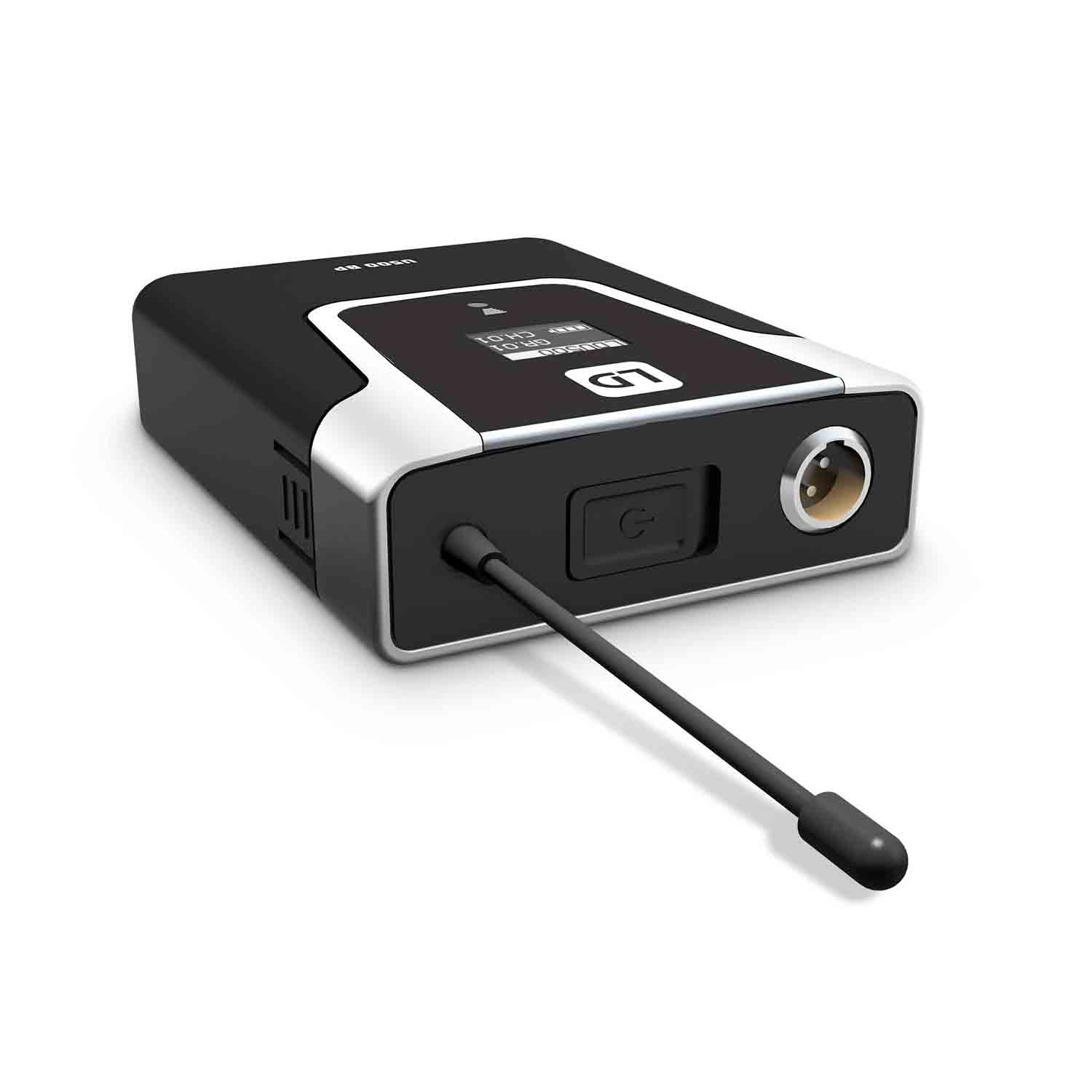 LD Systems U505 BPG Wireless Microphone System with Bodypack and Guitar Cable ( 584 – 608 MHz) - Hollywood DJ