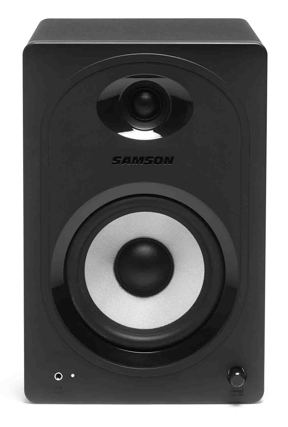 Samson MediaOne M50BT Powered 5-Inch 2-Way Studio Monitors with Bluetooth - Hollywood DJ