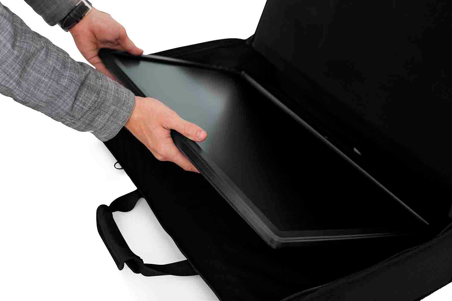 Gator Cases G-LCD-TOTE-SM Nylon Carry DJ Bag for 19″ – 24″ LCD Screens - Hollywood DJ