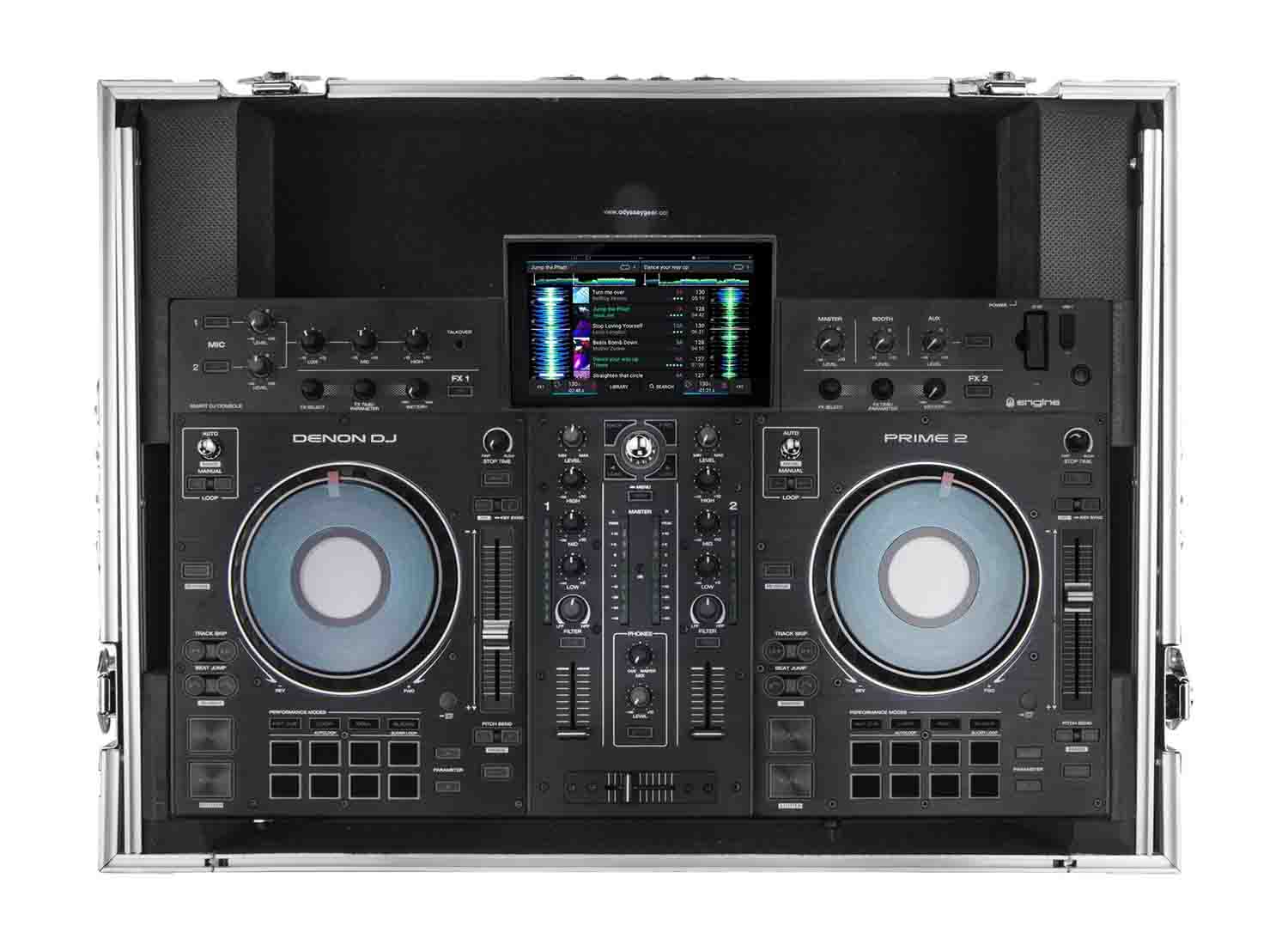 Odyssey FZGSPRIME2 Denon Prime 2 Glide Style Flight Case - Hollywood DJ