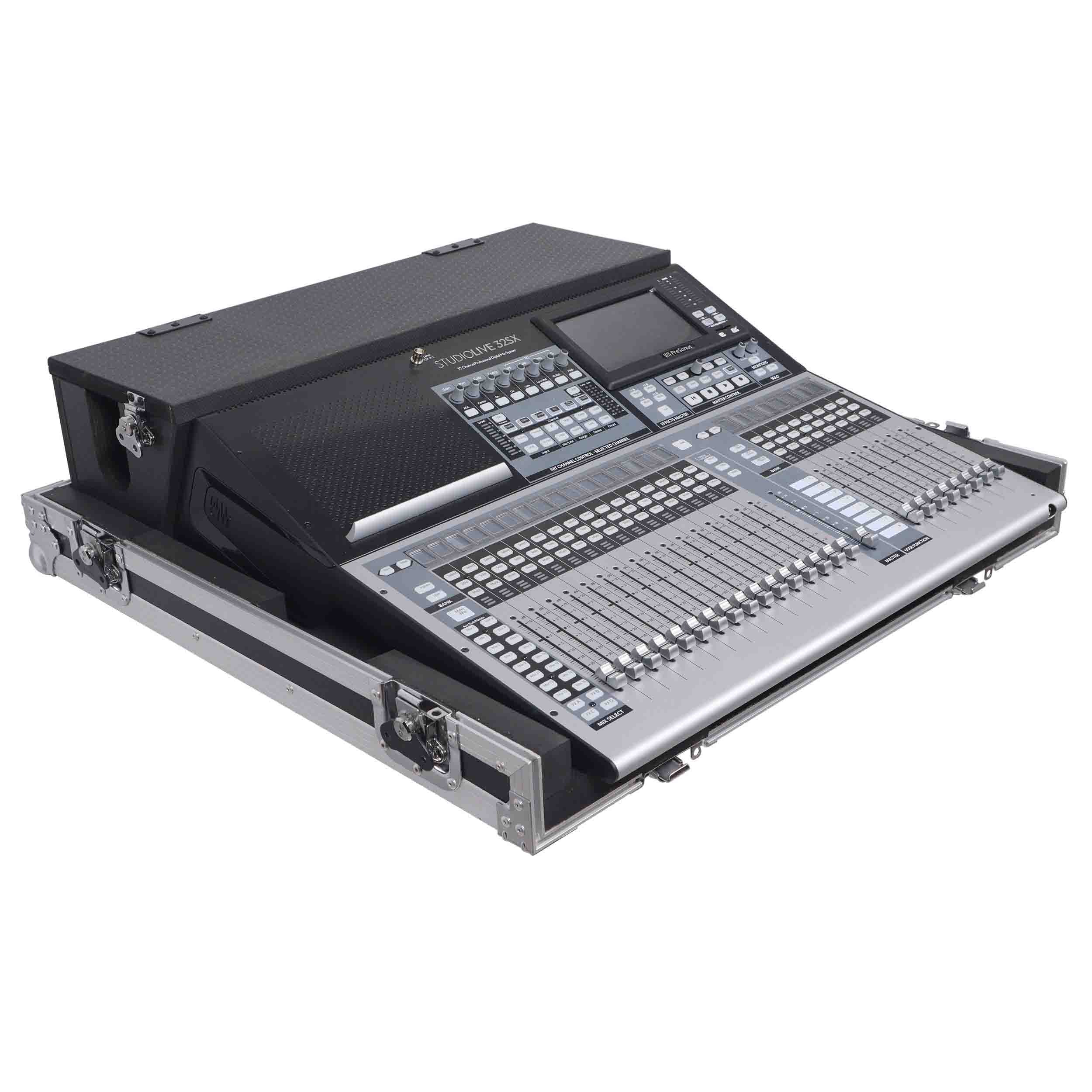 ProX XS-PRE32SX DHW ATA Digital Audio Mixer Flight Case for PreSonus StudioLive 32SX 24 24.4.2 AI Console with Doghouse and Caster Wheels by ProX Cases