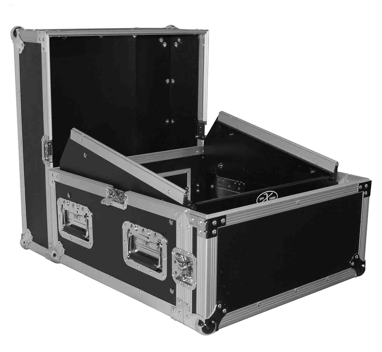 ProX T-4MRSSMK2 4U Rack x 10U Top Mixer DJ Combo Flight Case - Hollywood DJ