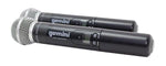 Gemini Sound UHF-6200M, Handheld Dual Wireless Microphone System - Hollywood DJ