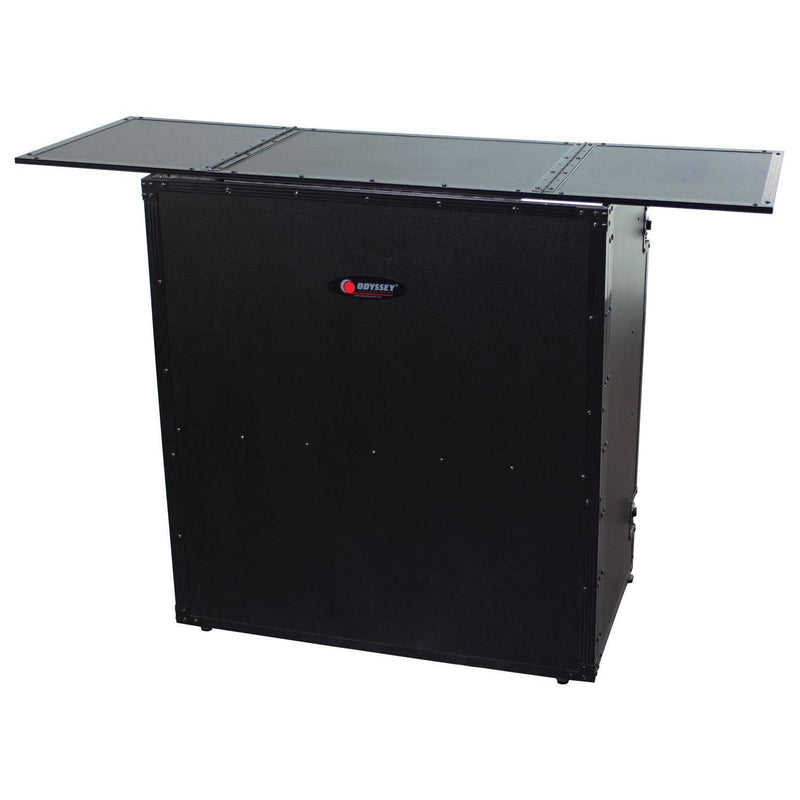 Odyssey FZF5437TBL, 54″ Wide x 37″ Tall Black DJ Fold-out Stand - Hollywood DJ