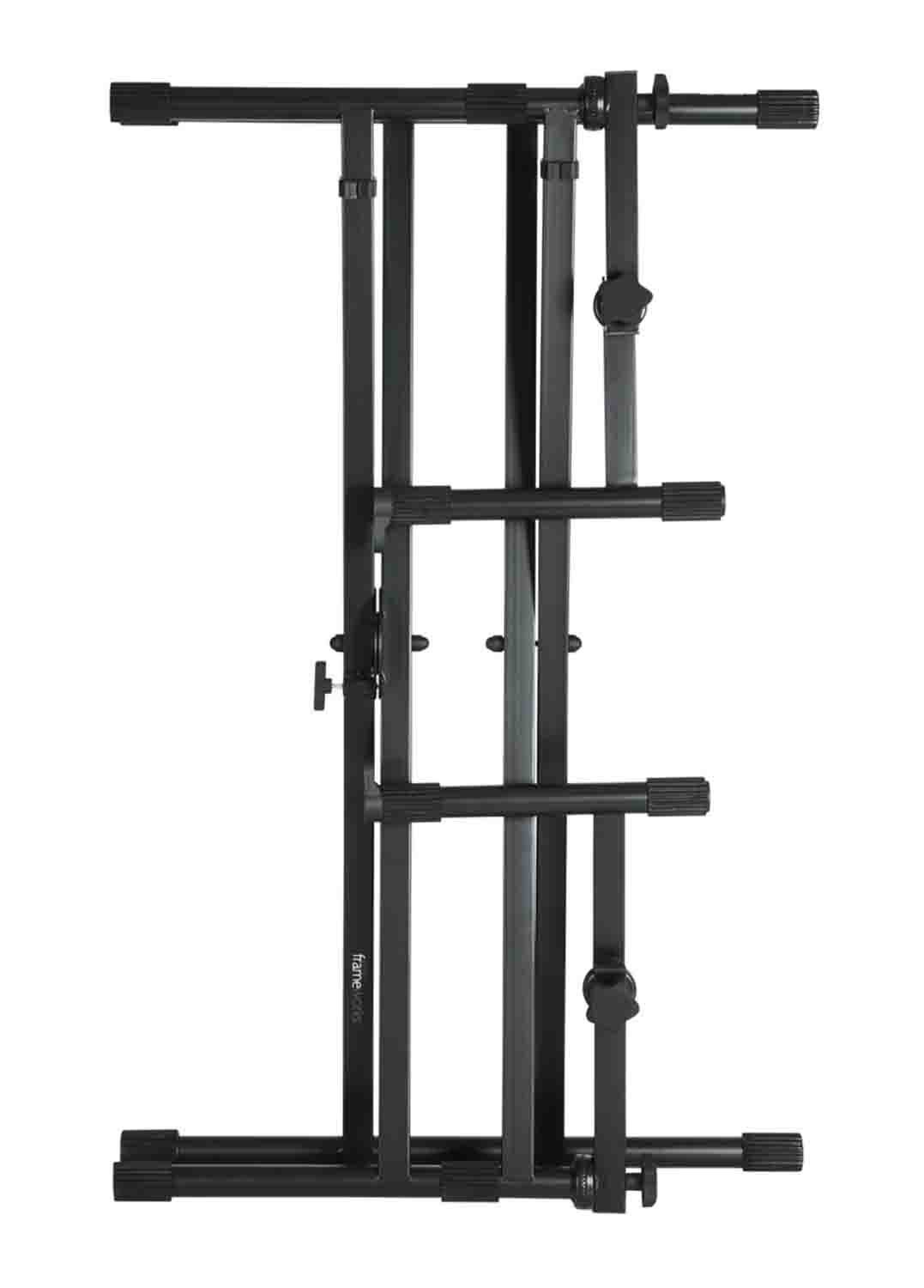 Gator Frameworks GFW-KEY-5100X Deluxe 2 Tier "X" Style Keyboard Stand - Hollywood DJ