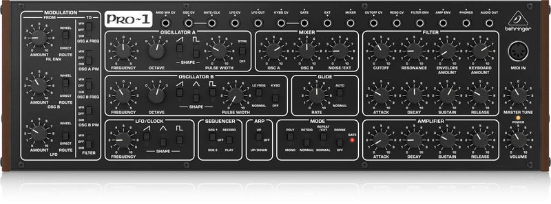 Behringer PRO-1 Analog Synthesizer Controller with Dual VCOs - Hollywood DJ