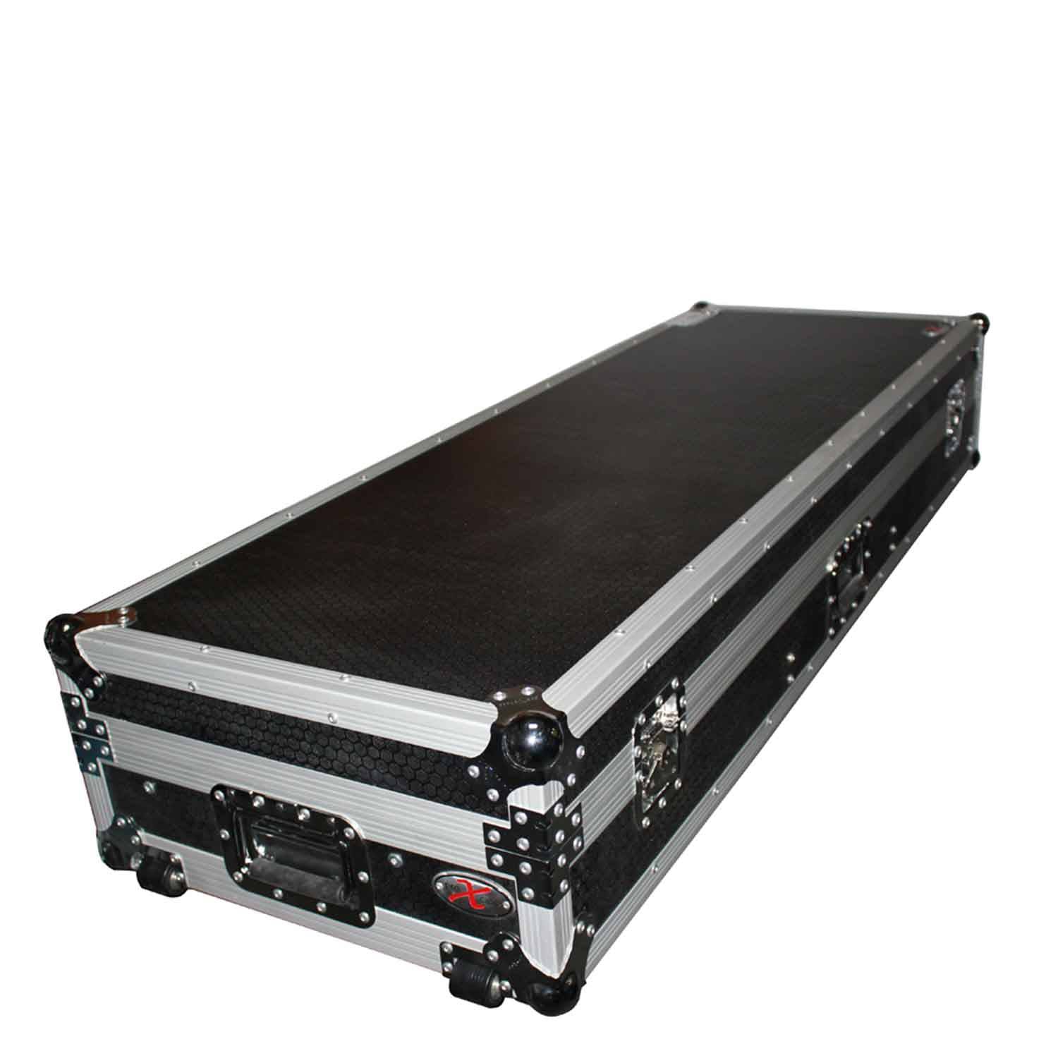 ProX XS-TMC1012WLTFSTND DJ Flight Case Coffin For 10" or 12" Mixer and 2 1200 style Turntables in Standard Mode - Hollywood DJ