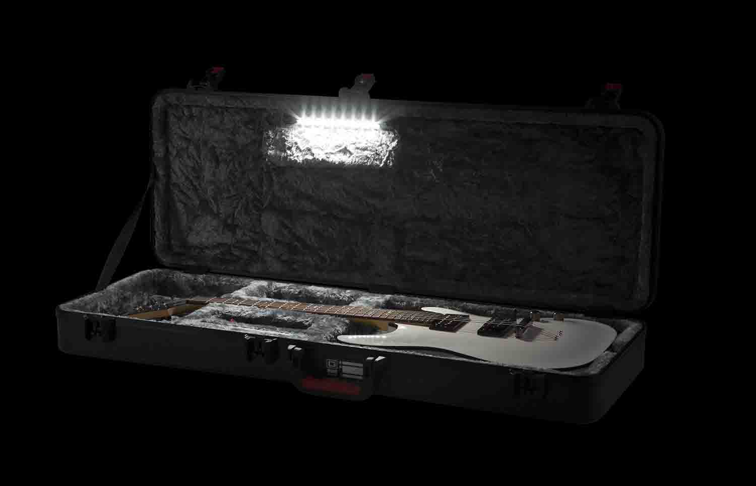 Gator Cases GTSA-GTRELEC-LED Guitar Case for Standard Electric Guitars - LED Edition - Hollywood DJ