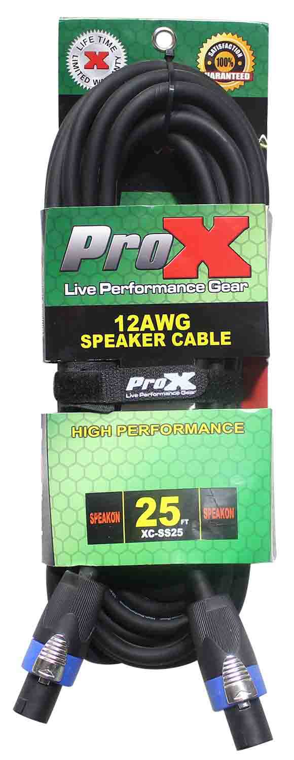 Prox XC-SS25 SpeakOn to SpeakOn 12AWG High Performance Speaker Cable - 25 Feet - Hollywood DJ