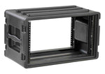 SKB Cases 1SKB-R6S Roto Molded Shallow 6U Rack Case - Hollywood DJ