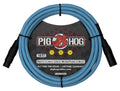 Pig Hog PHMH10DB, Hex Series Mic Cables - (Daphne Blue, 10ft) - Hollywood DJ